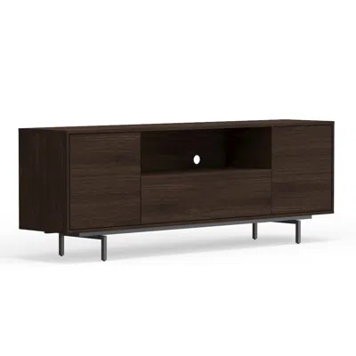 Comfort Pointe Avichi Walnut Laminate 3 Door Tv Console In Brown