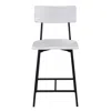 Comfort Pointe Bari Wood And Metal Modern Counter Stool