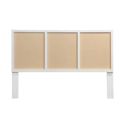Comfort Pointe Bayport Cane And Solid Wood King Headboard
