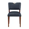 Comfort Pointe Bonito Midnight Blue Faux Leather Dining Chair - Set Of 2