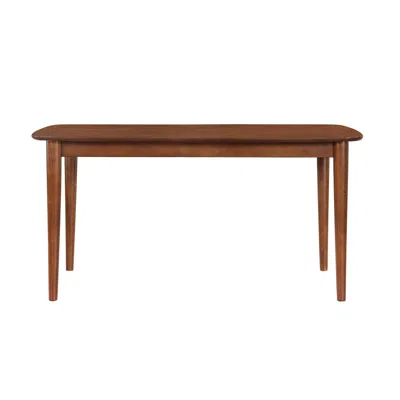Comfort Pointe Bonito Walnut Finish Leg Dining Table In Brown