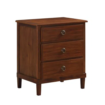 Comfort Pointe Cambridge Brown 3-drawer Nightstand