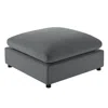 Comfort Pointe Casella Charcoal Fabric Ottoman