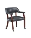 Comfort Pointe Cavett Caster Game Chair In Dark Gray