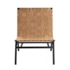 Comfort Pointe Cavett Woven Brown Leather Accent Chair