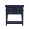 Comfort Pointe Clara Midnight Blue 2-drawer Tray Top Nightstand