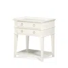 Comfort Pointe Clara White 2-drawer Tray Top Nightstand