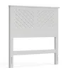 Comfort Pointe Corbie Solid Wood Full Headboard With Chamfer In Gray