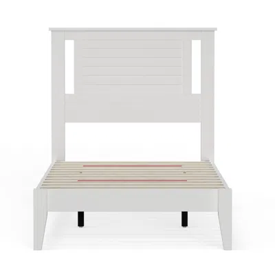 Comfort Pointe Cordova Solid Wood Twin Platform Bed In White