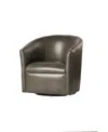 Comfort Pointe Draper Swivel Chair In Open Gray