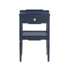 Comfort Pointe Finchley Midnight Blue 1-drawer Nightstand In Blue