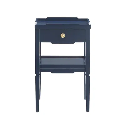 Comfort Pointe Finchley Midnight Blue 1-drawer Nightstand