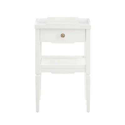 Comfort Pointe Finchley White 1-drawer Nightstand