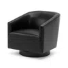 Comfort Pointe Gaven Black Wood Base Swivel Chair