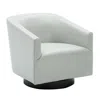 Comfort Pointe Gaven Dove Grey Wood Base Swivel Chair