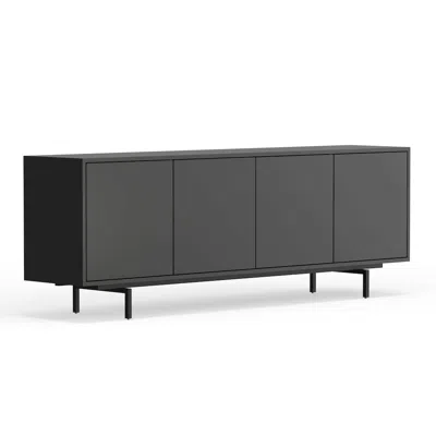 Comfort Pointe Graysen Black Laminate 4 Door Tv Console
