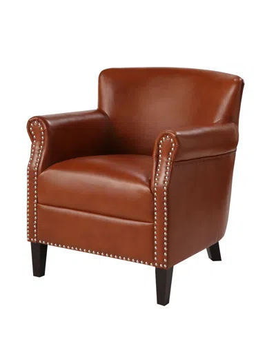Comfort Pointe Holly Club Chair In Rust