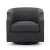 Comfort Pointe Infinity Ashen Grey Swivel Glider Barrel Chair