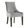Comfort Pointe Jolie Upholstered Dining Chair -smoke