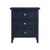 Comfort Pointe Lennon 3-drawer Nightstand - Midnight Blue In Blue