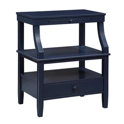 Comfort Pointe Newton Midnight Blue Storage Nightstand