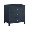 Comfort Pointe Nolan 3-drawer Nightstand - Midnight Blue
