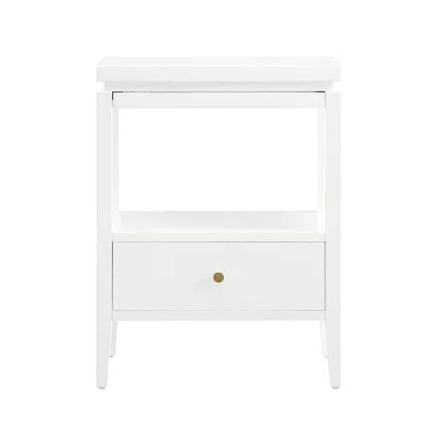Comfort Pointe Opava White 1-drawer Nightstand