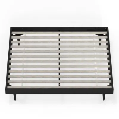 Comfort Pointe Sachse King Solid Wood Platform Bed Frame Black