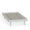 Comfort Pointe Sachse Twin Solid Wood Platform Bed Frame White In Neutral