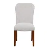 Comfort Pointe Salina Sea Oat Dining Chair In Performance Fabric With Nail Heads - Set Of 2