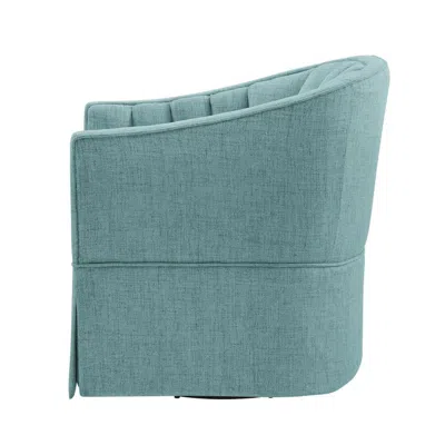 Comfort Pointe Sanibel Skirted Swivel Accent Chair