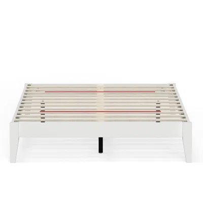 Comfort Pointe Serene Farmhouse Style Full Wood Bed Frame - White