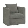 Comfort Pointe Sheldon Grey Swivel Barrel Chair