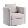 Comfort Pointe Sheldon Linen Swivel Barrel Chair