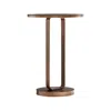 Comfort Pointe Tallulah Antique Bronze Round Accent Table In Brown