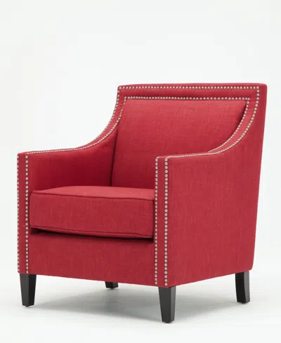 Comfort Pointe Taslo Accent Chair In Red