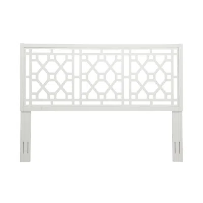 Comfort Pointe Thomas Chippendale White Headboard - King