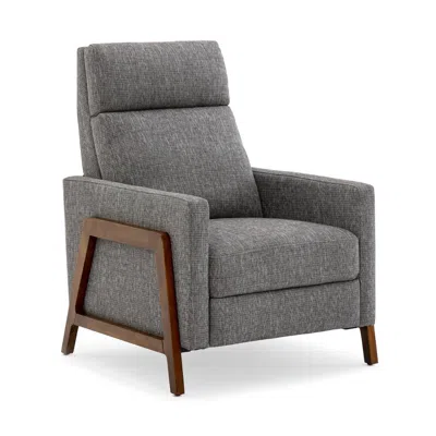 Comfort Pointe Veneto Push Back Recliner In Performance Fabric - Ashen Grey In Gray