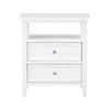 Comfort Pointe Walker White 2 Drawer Nightstand