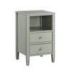 Comfort Pointe Winsley 2-drawer Storage Nightstand - Antique Gray