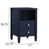 Comfort Pointe Winsley 2-drawer Storage Nightstand - Midnight Blue