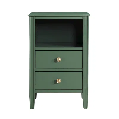 Comfort Pointe Winsley 2-drawer Storage Nightstand - Vintage Green