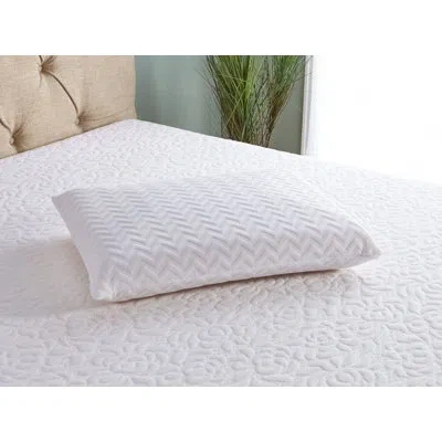 Comfort Tech Memory Foam Medium Support Pillow In White