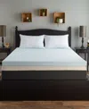Comfort Tech Serene 3" Foam Mattress Topper, King In Light Blue