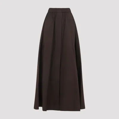 Co Mfortable Long Skirt For Women In Brown