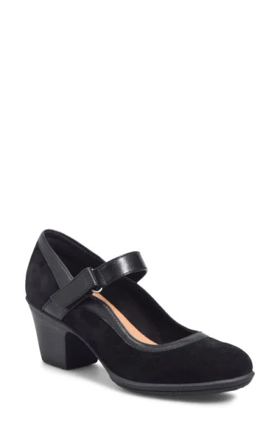 Comfortiva Barnes Mary Jane Pump In Black Suede