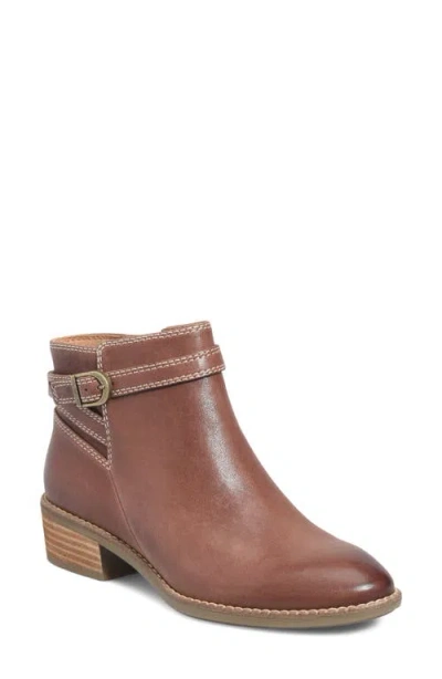 Comfortiva Cherryl Leather Bootie In Brown
