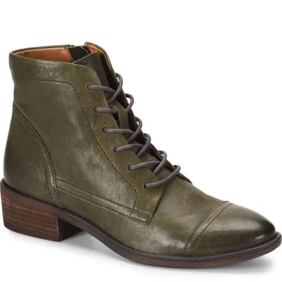 Comfortiva Cordia Ct0006806 Boots Womensm Army Green Leather Bootie Zogg3027