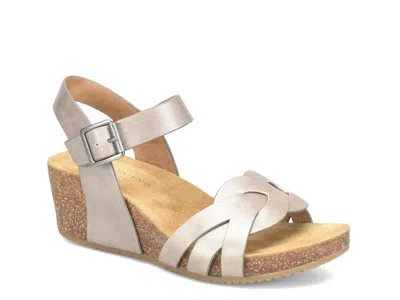 Comfortiva Erena Wedge Sandal In Gray