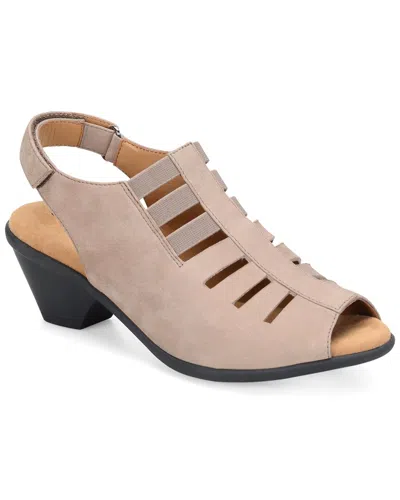 Comfortiva Faye Leather Sandal In Pink